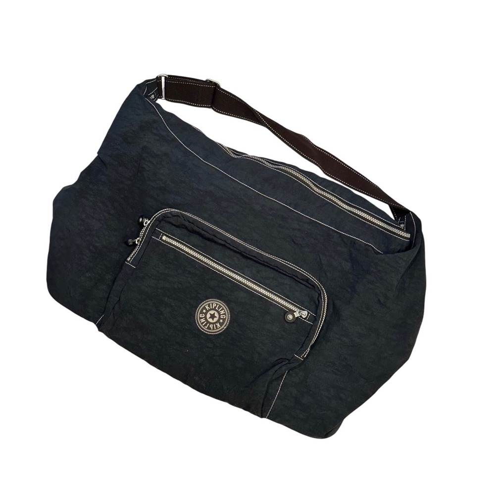 Kipling Large Nylon Destination Traveler Tote Bag Navy Blue Weekender